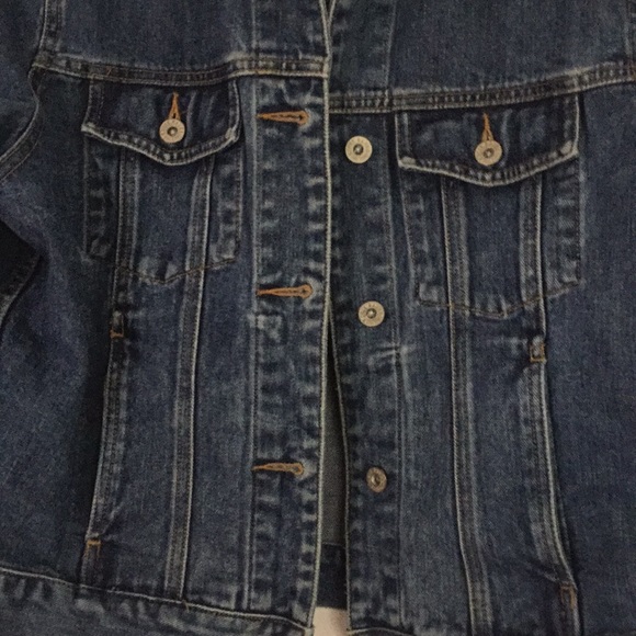 Eddie Bauer Denim Jean Jacket Pockets Small EC - Picture 6 of 8